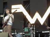 Rivers Cuomo of Weezer in Las Vegas, Nevada, on 2 July, 2005 PIC: Bryan Haraway/Getty Images