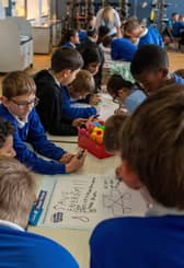 Cadder Primary School children taking part in energy saving workshop