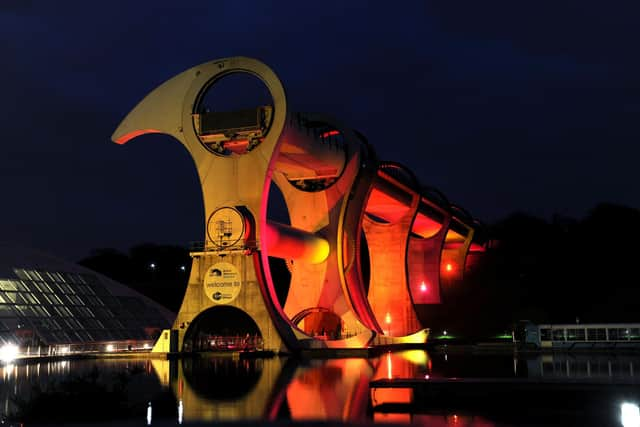 The Falkirk Wheel is undergoing a £2.7 million overhaul this winter. (Photo by Lisa Ferguson/The Scotsman)