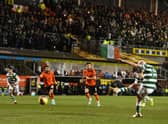 Aaron Mooy scores Celtic's second goal from the penalty spot.