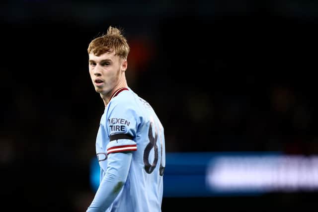 Rangers have been credited with making a loan move for Manchester City youngster Cole Palmer. (Photo by Naomi Baker/Getty Images)