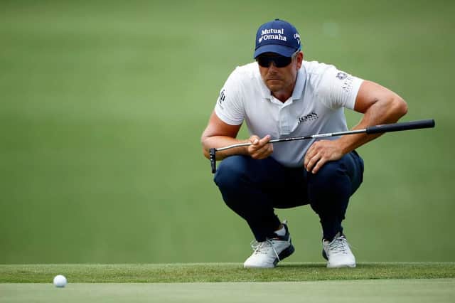 Henrik Stenson lines up his putt during last week's Charles Schwab Challenge at Colonial Country Club in Fort Worth, Texas. Picture: Tom Pennington/Getty Images.