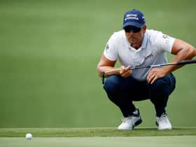 Henrik Stenson lines up his putt during last week's Charles Schwab Challenge at Colonial Country Club in Fort Worth, Texas. Picture: Tom Pennington/Getty Images.