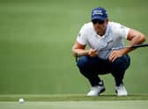 Henrik Stenson lines up his putt during last week's Charles Schwab Challenge at Colonial Country Club in Fort Worth, Texas. Picture: Tom Pennington/Getty Images.
