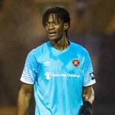 Armand Gnanduillet made his Hearts debut at Raith Rovers.