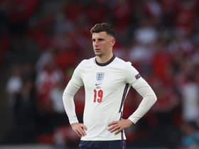England's midfielder Mason Mount was forced to quarantine after being deemed to have come into close contact with Scotland's Billy Gilmour after last month's 0-0 draw at Wembley. Gilmour tested positive for Covid two days later (Photo by CARL RECINE / POOL / AFP) (Photo by CARL RECINE/POOL/AFP via Getty Images)