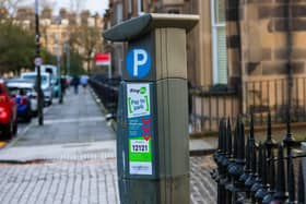 An parking machine in Edinburgh. City council leader Cammy Day has said parking fees could go up to bridge a budget gap. Picture: Scott Louden