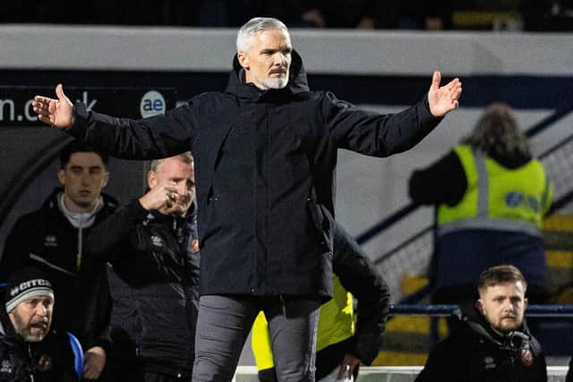 Jim Goodwin felt Dundee United deserved more from the match.