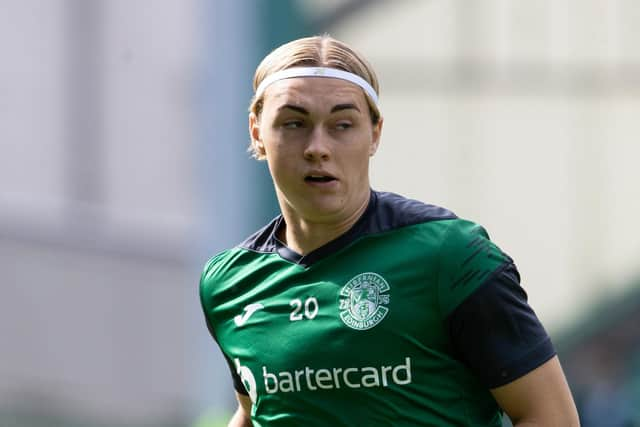 Elias Melkersen will be missing for Hibs against Kilmarnock.