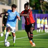 New Rangers signing Clinton Nsiala in action for AC Milan U19 against Lazio U19 last month. (Photo by Marco Rosi - SS Lazio/AC Milan via Getty Images)