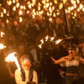 Edinburgh's Hogmanay torchlight procession brought tens of thousands of people onto the streets of the city centre. Picture: Ian Georgeson