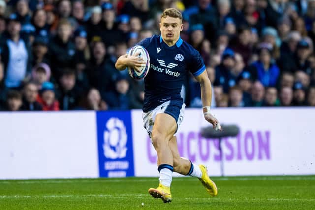 Darcy Graham scored a hat-trick of tries for Scotland in the recent autumn Test win over Argentina. (Photo by Ross Parker / SNS Group)