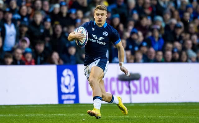 Darcy Graham scored a hat-trick of tries for Scotland in the recent autumn Test win over Argentina. (Photo by Ross Parker / SNS Group)