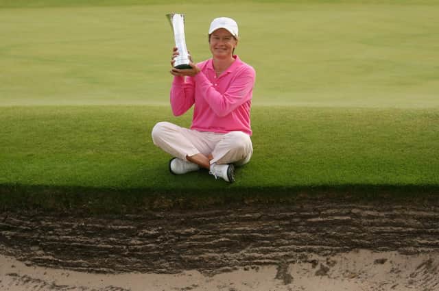 Catriona Matthew after winning the 2009 Ricoh Women's British Open Championship at Royal Lytham St Annes. Picture: Warren Little/Getty Images