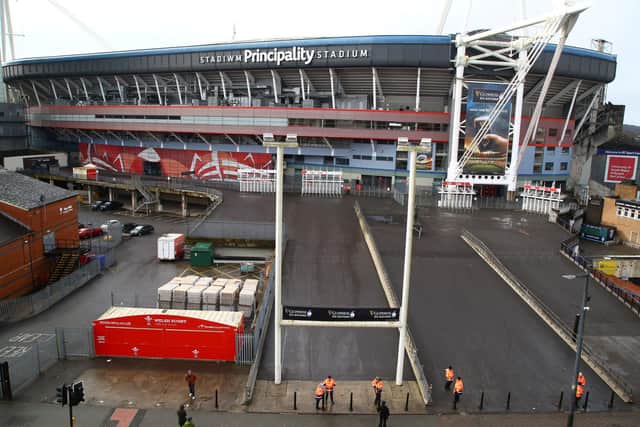 A general view of the Principality Stadium in Cardiff