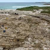 Remains of the settlement at Links of Noltland on Westray. Around 35 buildings have been found so far, including houses, workshops and a sauna, with the community believed t have lived in relative stability and peace. PIC: www.geograph.org