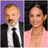 Graham Norton, Alesha Dixon and Hannah Waddingham are among the hosts