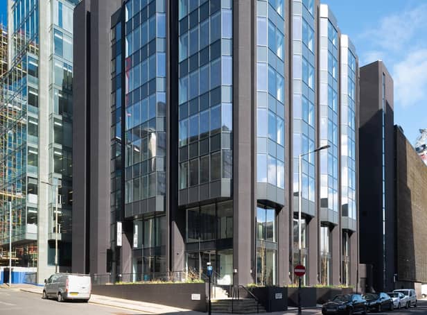 The level of demand has seen refurbished 'Grade B' offices that offer smaller floorplates letting well, with deals at 24 St Vincent Place, The Ink Building (above) and The Beacon highlighting this trend, Savills noted. Picture: McAteer Photograph