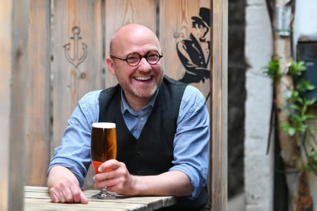 Patrick Harvie, seen visiting a Glasgow bar after lockdown restrictions were eased, may demand considerable influence in government before agreeing to form a coalition with the SNP (Picture: John Devlin)
