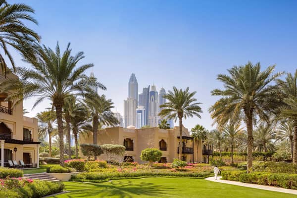One&Only's The Royal Mirage on Palm Jumeirah island is surrounded by 65 acres of landscaped lawns, woozy palms and a stretch of private beach.
