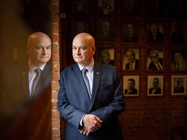 For the first time in decades, union leaders like Mick Lynch, of the RMT, are starting to become household names again (Picture: Dominic Lipinski/PA)