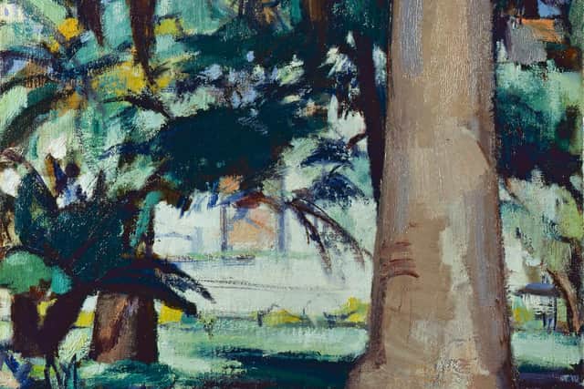 Palm Trees, Antibes by SJ Peploe