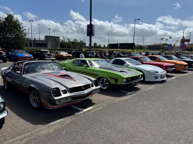 Thousands of visitors flocked to the event to see the showcase of over 200 classic cars