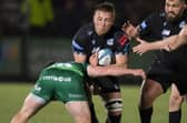 Matt Fagerson on the attack against Connacht. He came off the bench and played at centre. (Photo by Rob Casey / SNS Group)