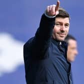 Rangers manager Steven Gerrard is looking forward to meeting up with Walter Smith after following in his footsteps by lifting the SPFL Premiership trophy (Photo by Rob Casey / SNS Group)