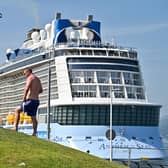 Royal Caribbean International’s Anthem of the Seas at Greenock Harbour in 2021.