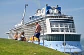 Royal Caribbean International’s Anthem of the Seas at Greenock Harbour in 2021.