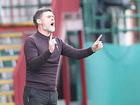 On the touchline as Motherwell's manager