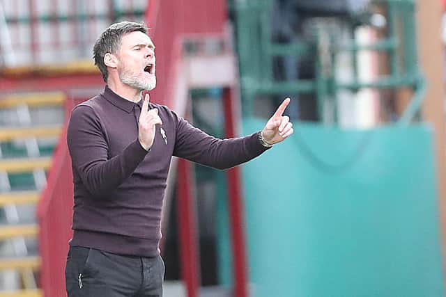 On the touchline as Motherwell's manager