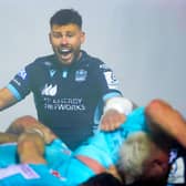 Ali Price led Glasgow Warriors to a memorable victory over Exeter Chiefs in the Champions Cup. (Photo by Craig Williamson / SNS Group)