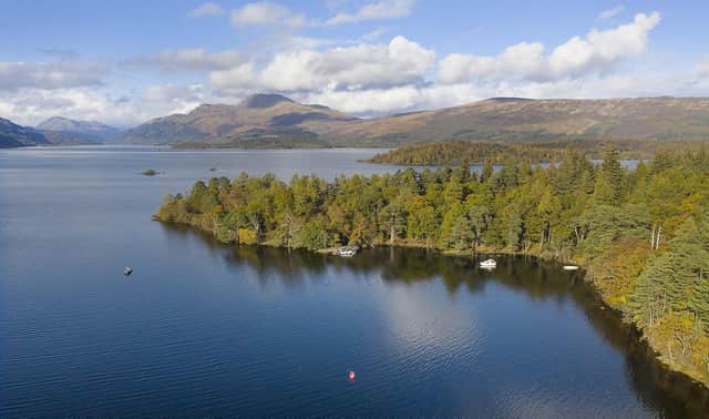 Inchconnachan Island on Loch Lomond is on the market for offers over £500,000.