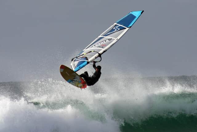 Regular Tiree Wave Classic competitor Ben Proffit hanging out at the island's Balephuil Bay PIC: Roger Cox / JPI Media