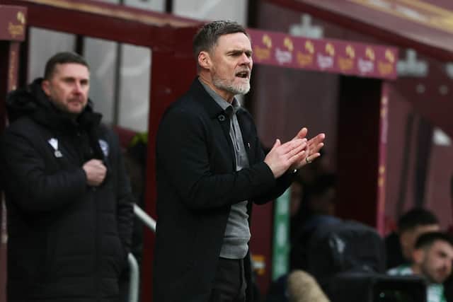 Motherwell manager Graham Alexnder on the touchline during the 4-0 defeat to Celtic. (Photo by Craig Williamson / SNS Group)