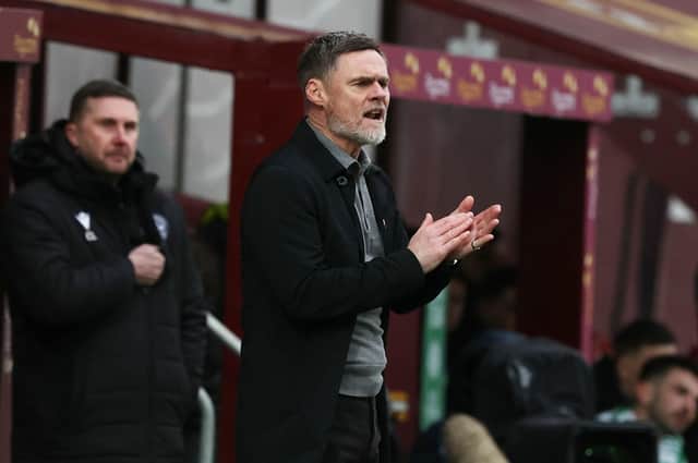 Motherwell manager Graham Alexnder on the touchline during the 4-0 defeat to Celtic. (Photo by Craig Williamson / SNS Group)