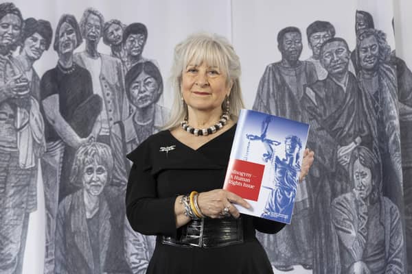 Baroness Helena Kennedy KC with her report into misogyny.