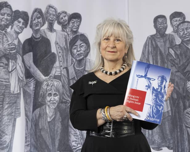 Baroness Helena Kennedy KC with her report into misogyny.