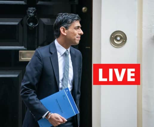 Chancellor of the Exchequer Rishi Sunak leaves 11 Downing Street as he heads to the House of Commons