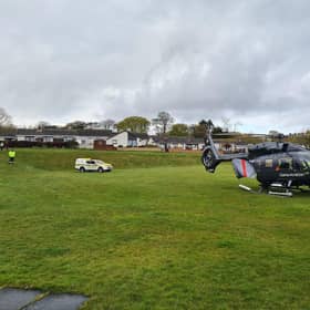 The coastguard were called to two incidents on the Berwickshire coast this morning and set up a helicopter landing site at Coldingham.