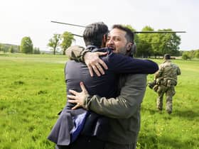  Prime Minister Rishi Sunak  greets Volodymyr Zelensky (Photo: Twitter/Rishi Sunak)