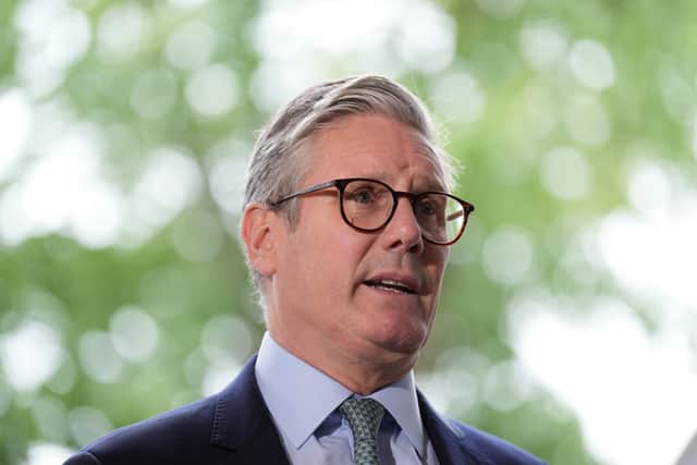 Prime Minister Sir Keir Starmer speaks to the media. Picture: PA