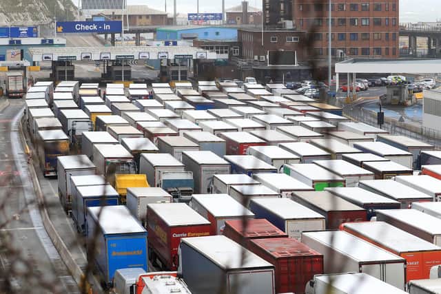 There are fears of lorry queues at ports as a result of Brexit.