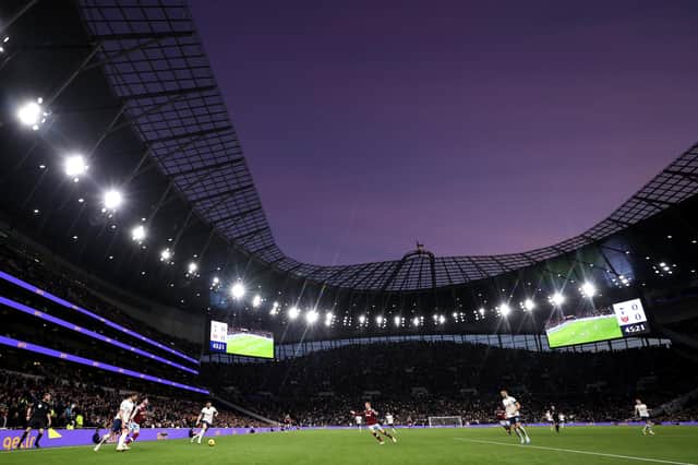Tottenham Hotspur Stadium opened in 2019 at a cost of £1 billion. (Photo by Ryan Pierse/Getty Images)