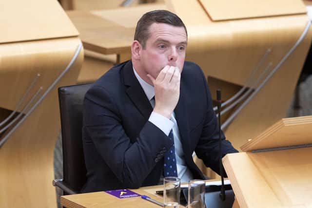 Being Scottish Conservative leader is a thankless task for Douglas Ross (Picture: Jane Barlow/WPA pool/Getty Images)