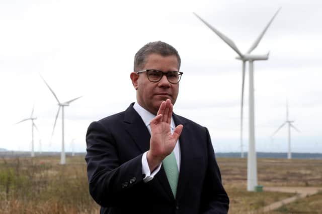 Cop26 president Alok Sharma, visited Whitelee Wind Farm, near Glasgow last month. Picture: PA