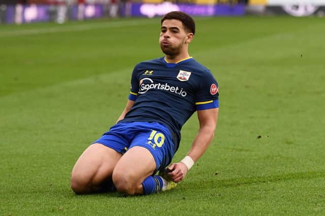 Southampton striker Che Adams has been included in the squad for the first time. Picture: Getty