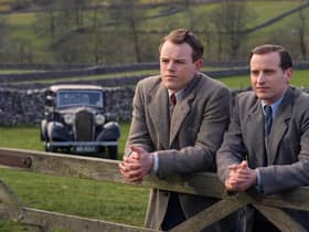 Callum Woodhouse as Tristan and Nicholas Ralph as James make a welcome return in All Creatures Great and Small